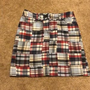 checkered skirt